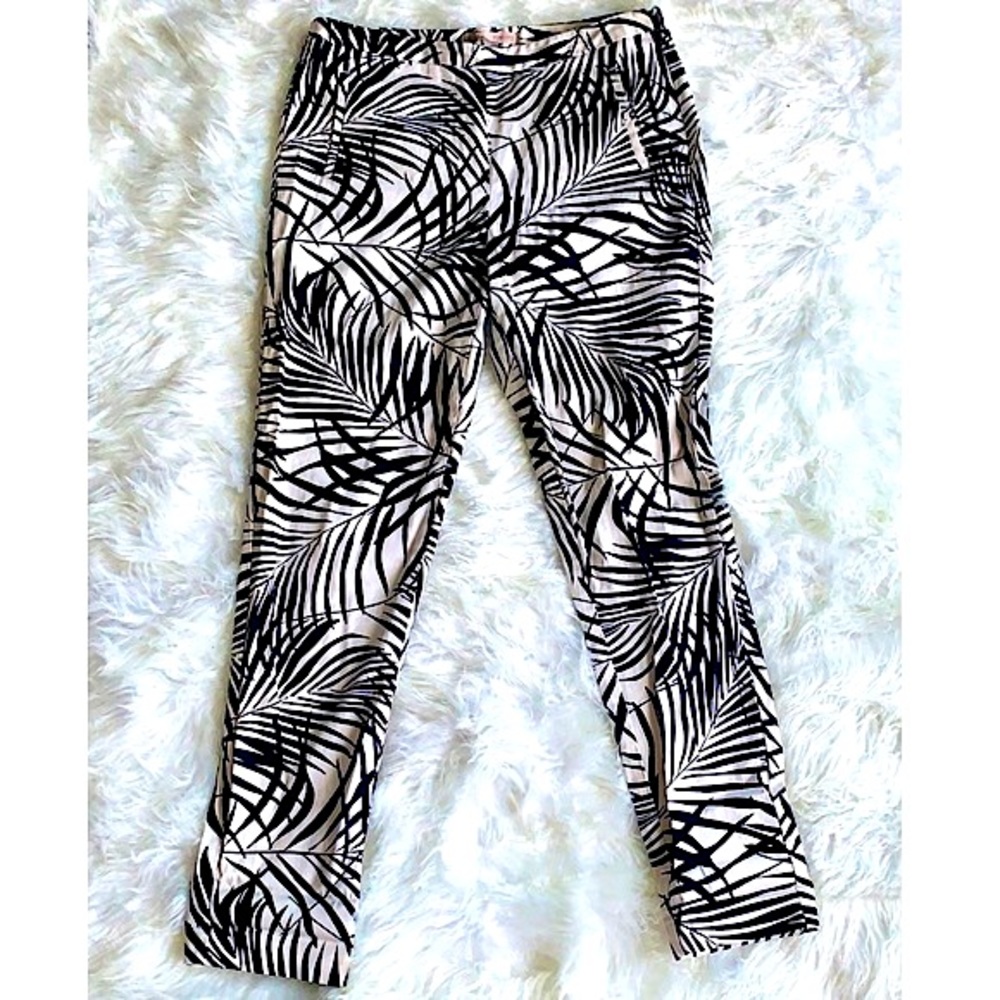FOREVER21 CONTEMPORARY Palm Leaf Print Trousers Size 6